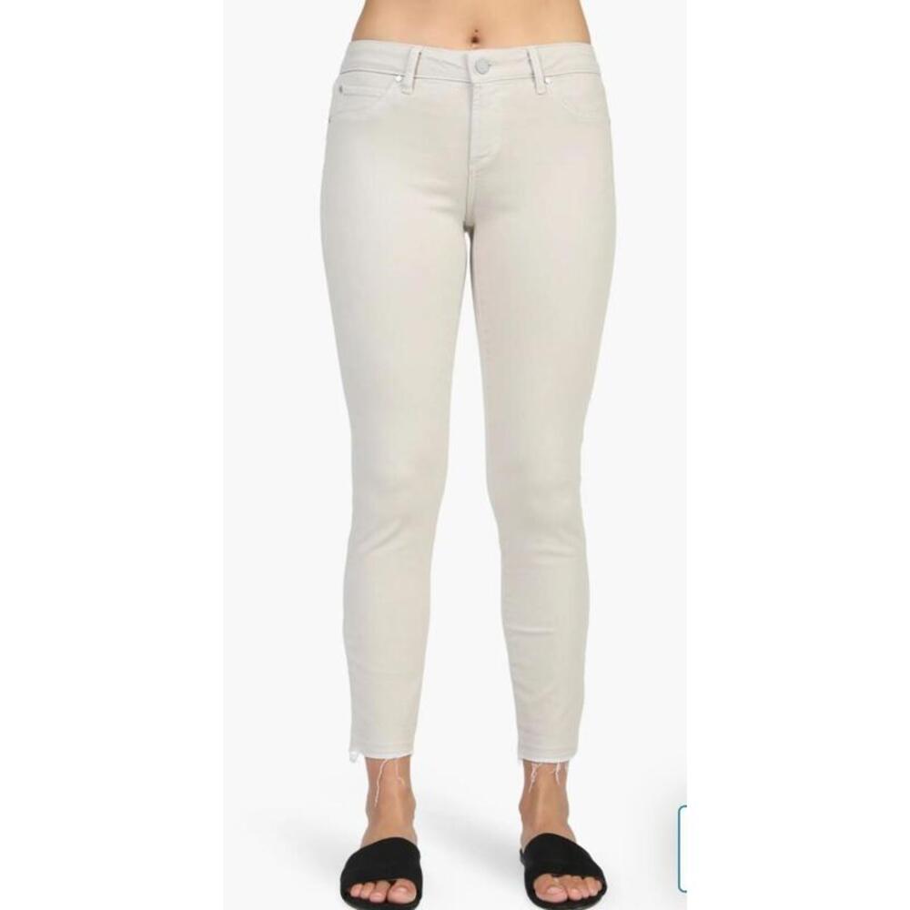 Women's Articles of Society Carly Crop Koloa Jeans in Cream Size 27